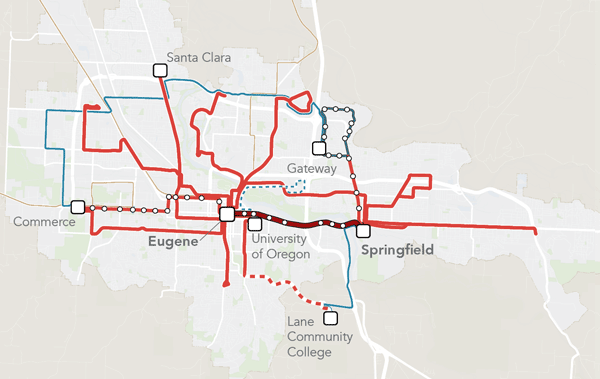 High Ridership Network Map