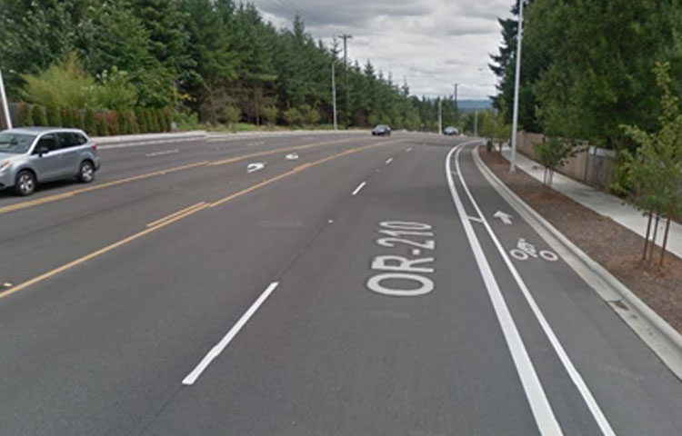 Buffered bike lane