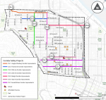 Map: Corridor safety projects.
