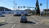  - At present, the Pine and Stephens intersections on Washington are only about a hundred feet apart and there is little available storage space for vehicles, particularly large trucks turning from northbound Stephens onto Washington.