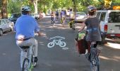 Neighborhood greenway - Riders share the same space with cars on designated low-speed, low-volume streets.