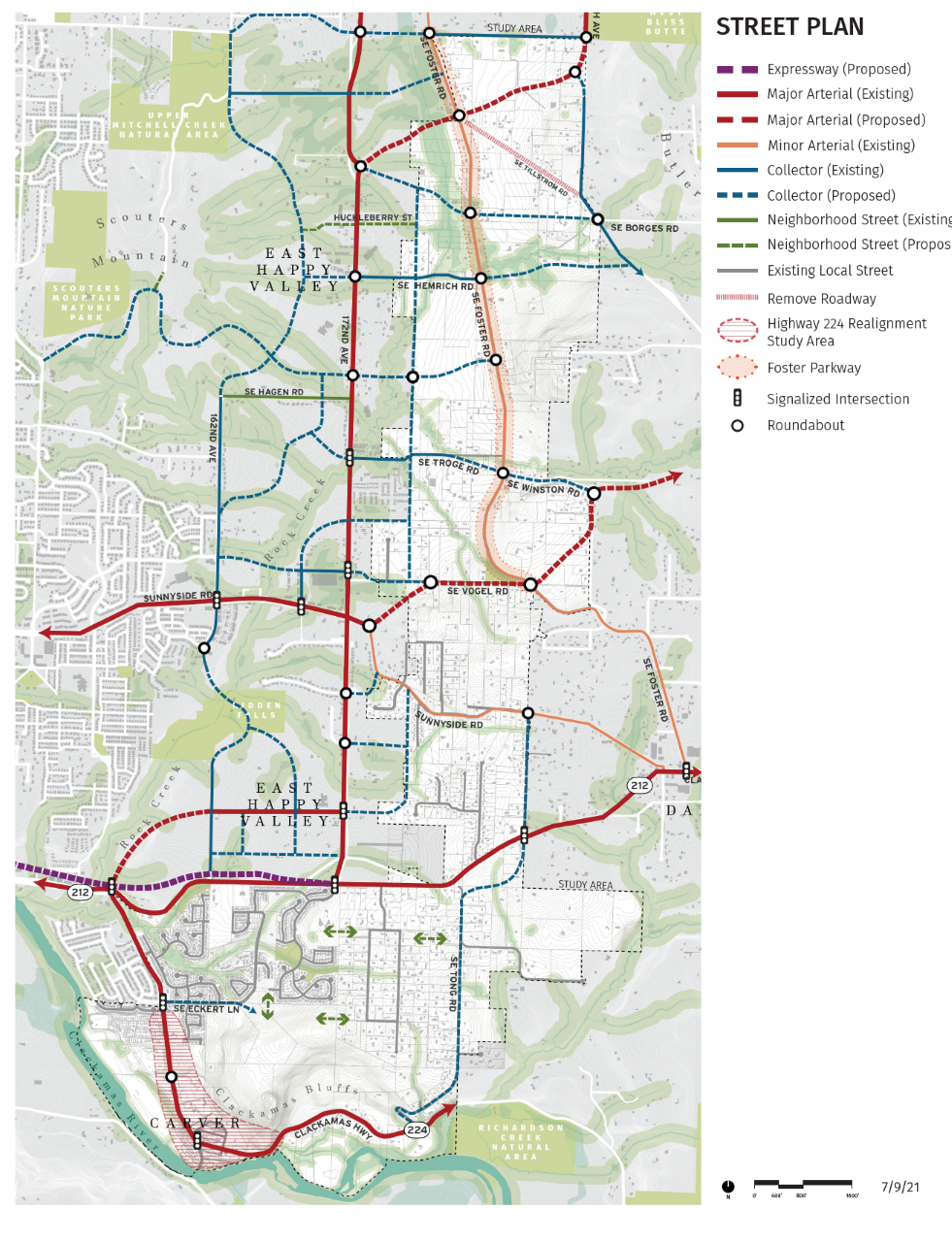 Map: Plan concepts, street network