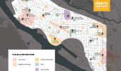 Map of important places in North Portland - 