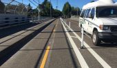 Image of a street with a protected bike lane. - 