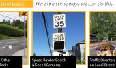Safer Speeds  -  Address speeding on busy streets and reduce cut-through traffic.